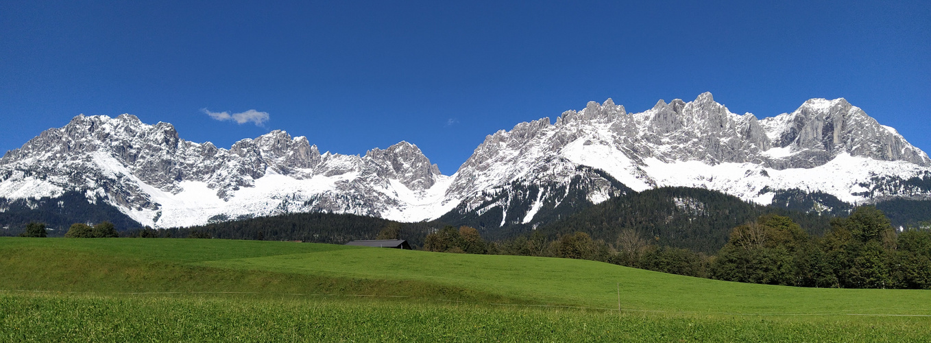 Wilder Kaiser nach dem ersten Herbstschnee