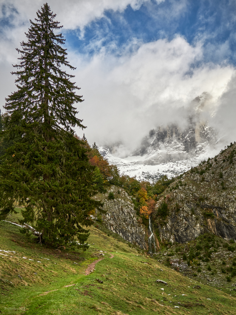 Wilder Kaiser, Stiegenbachwasserfall und Maukspitze