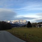 Wilder Kaiser vom Golfplatz aus, Dez 2014