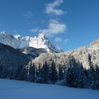 Wilder Kaiser von der Morgensonne begrüsst.