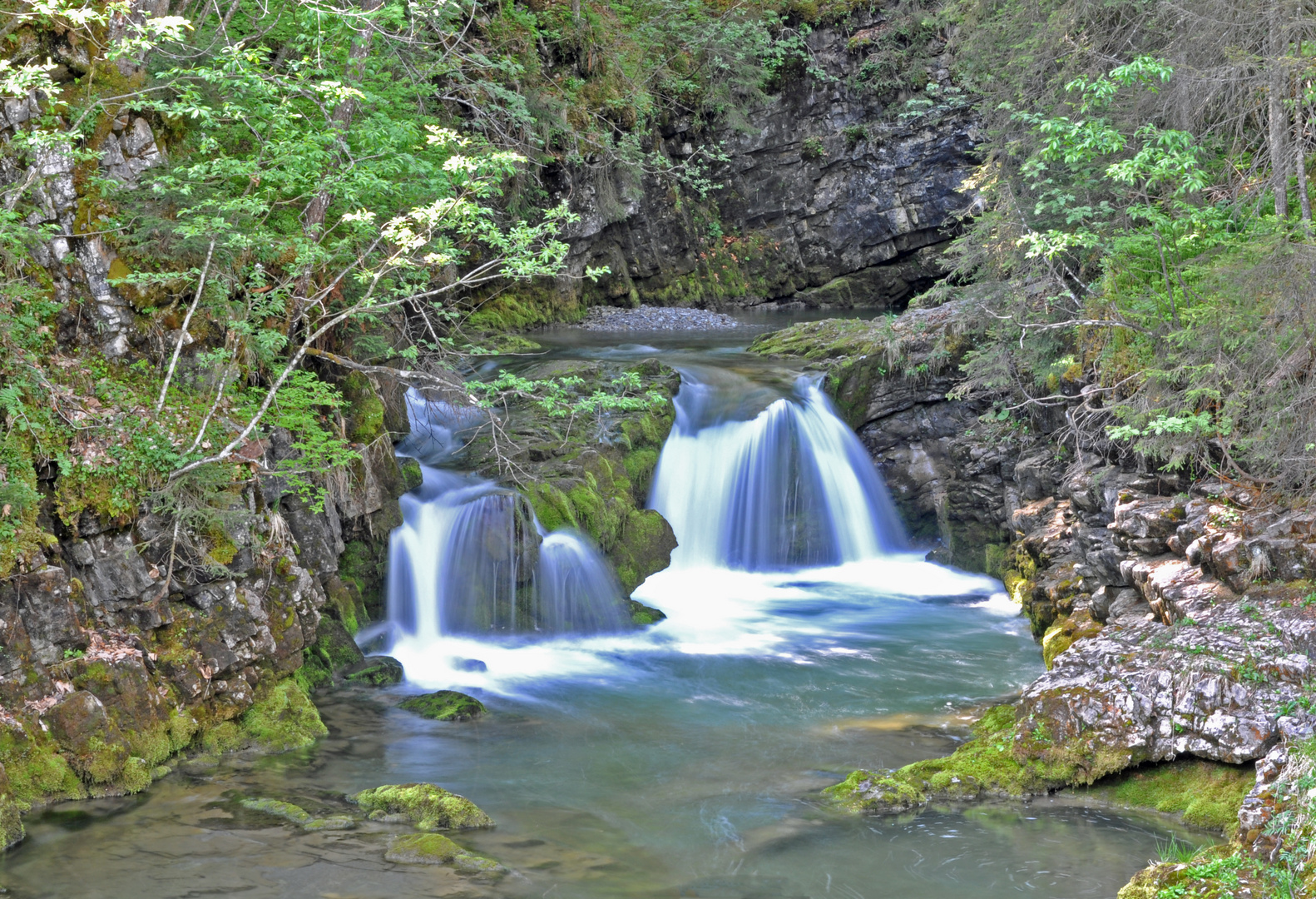 Wildes Wasser ganz zahm ...