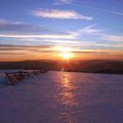 Wildewiese am Winterabend