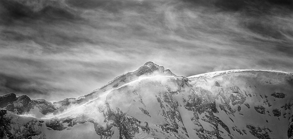 Wildhorn im Berner Oberland an einem Tag mit starkem Föhn