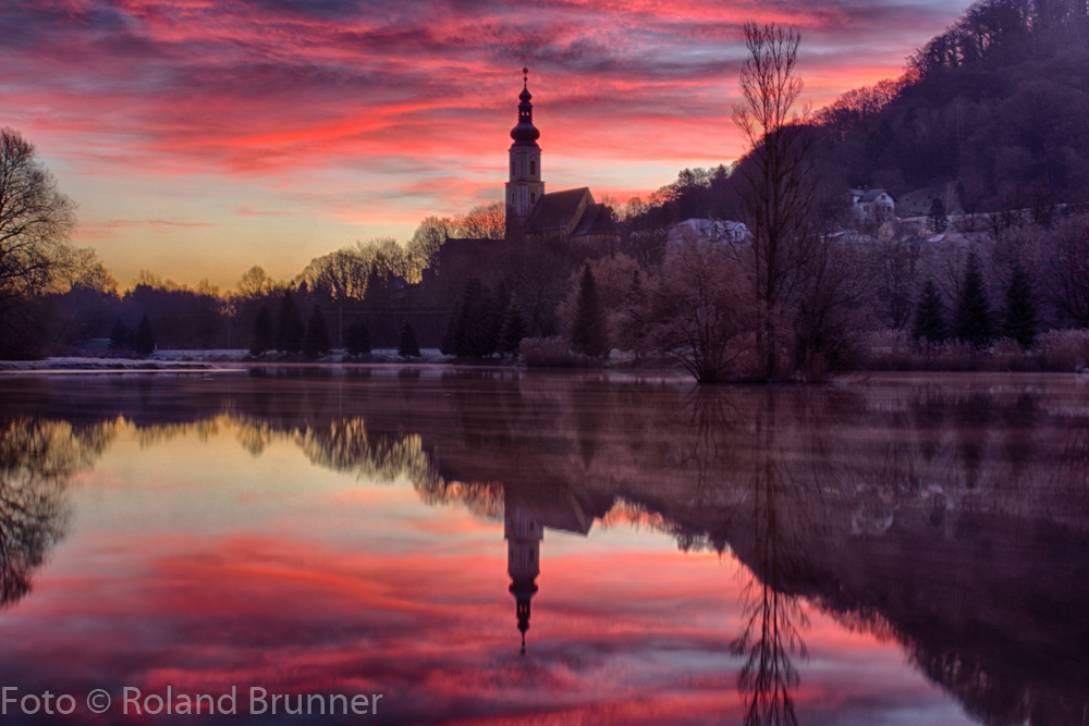 Wildon bei Sonnenaufgang