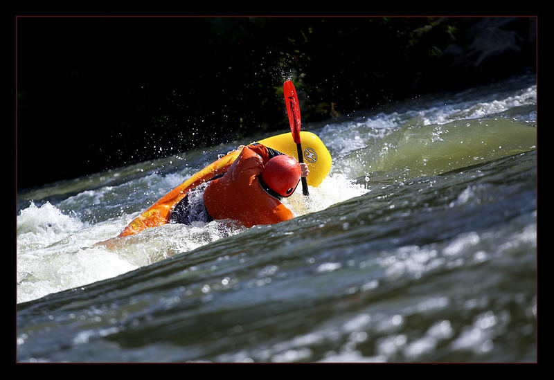 Wildwasser auf dem Neckar