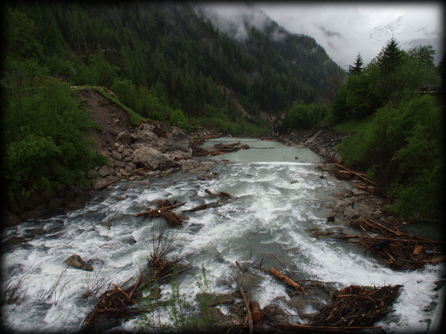 Wildwasser in Alleghe