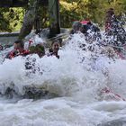 Wildwasser Raften auf den reißenden Fluten der Rednitz