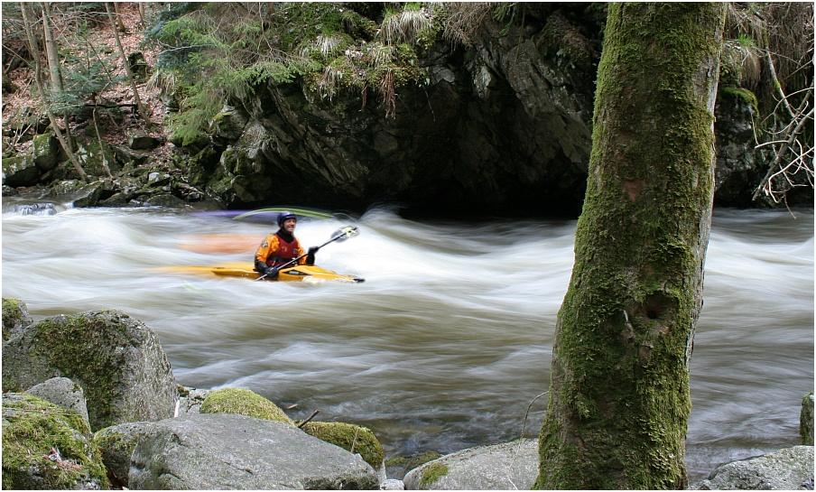 Wildwasserfahrt in der Buchberger Leite