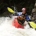 Wildwasserkanu auf der Oker im Harz