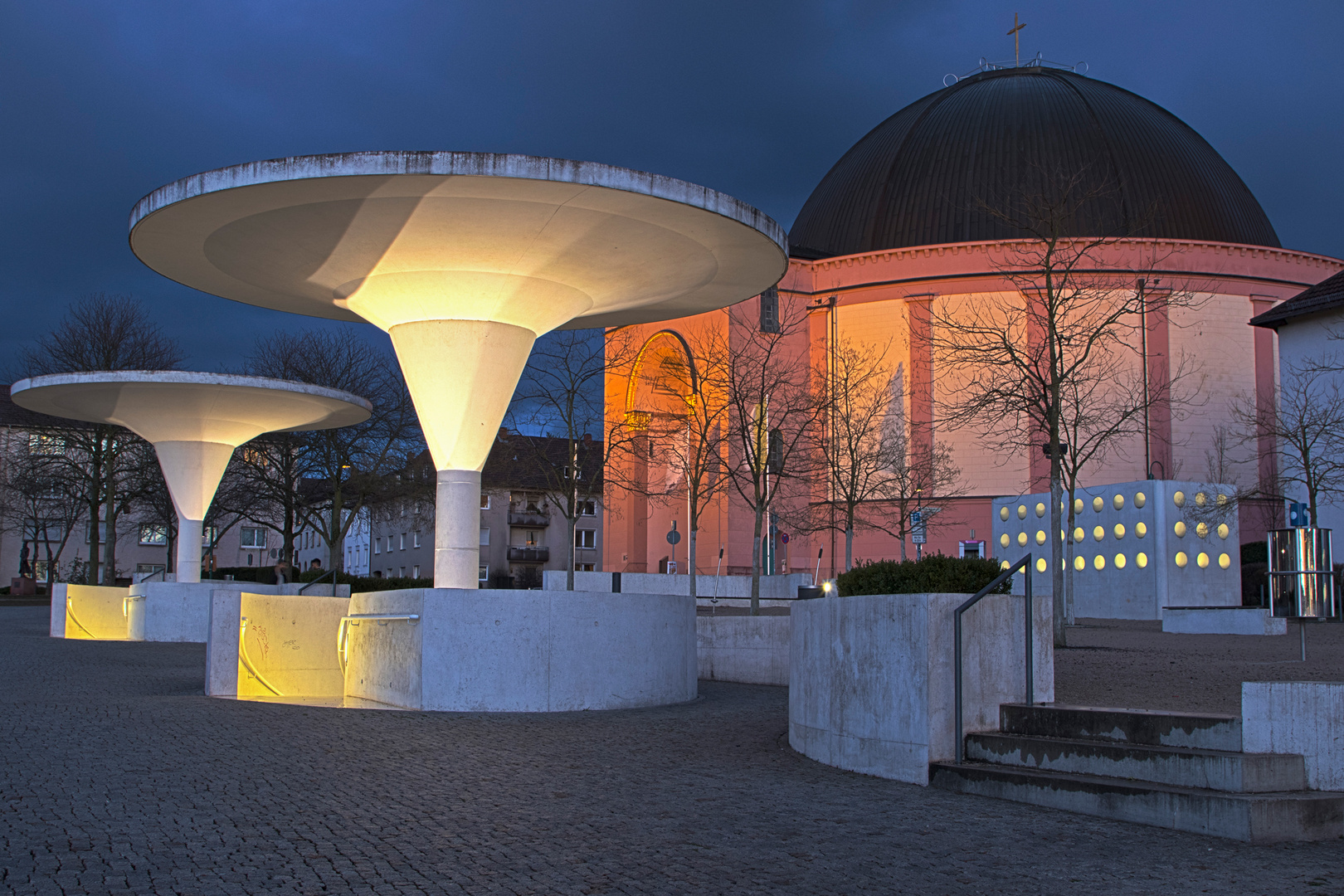 Wilhelminenplatz, St. Ludwig Kirche Darmstadt