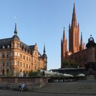 Wilhelmsbau und Marktkirche in Wiesbaden