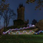 Wilhelmsturm in Dillenburg mit Lightpainting