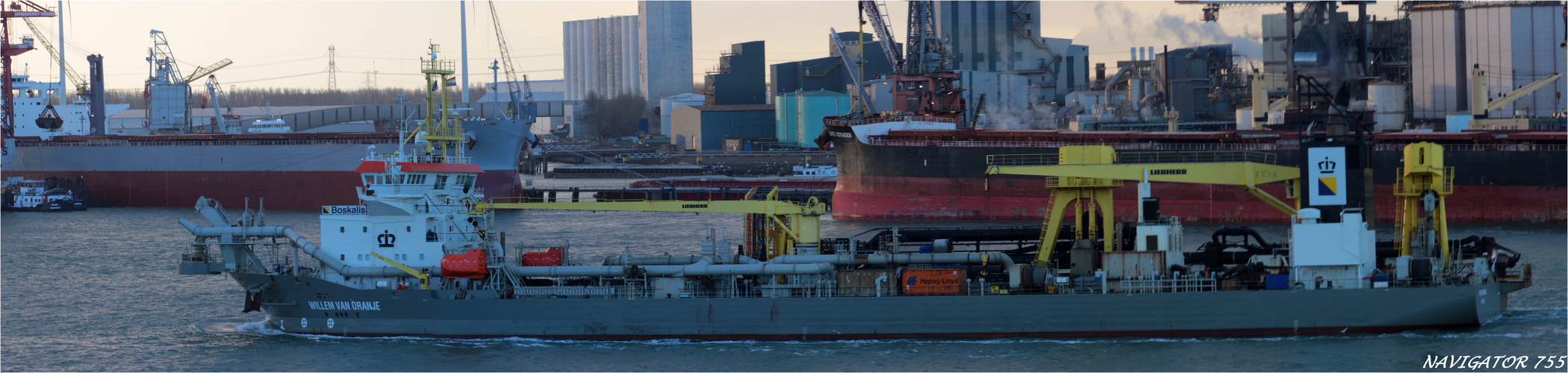 WILLEM VAN ORANJE / Hopper Dredger / Rotterdam / Bitte scrollen!