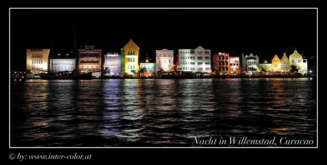 Willemstad bei Nacht