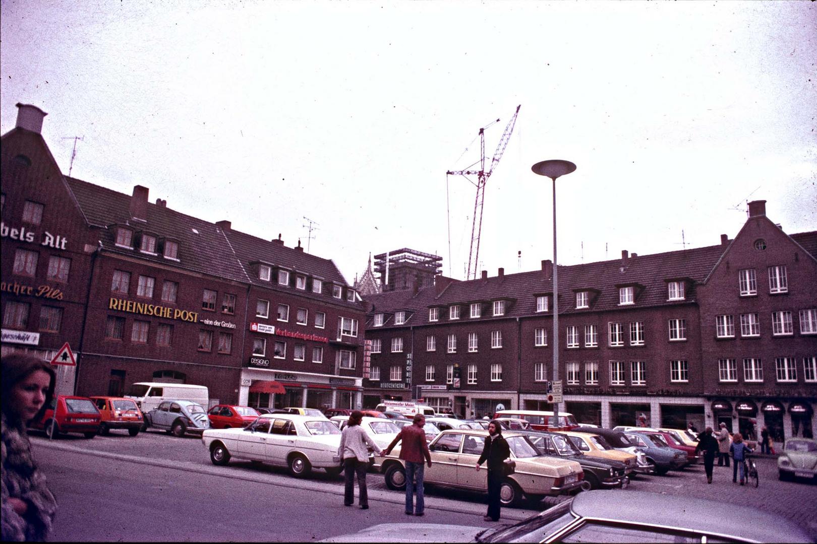 Willibrordidom in Wesel erhält neue Spitze, 1978