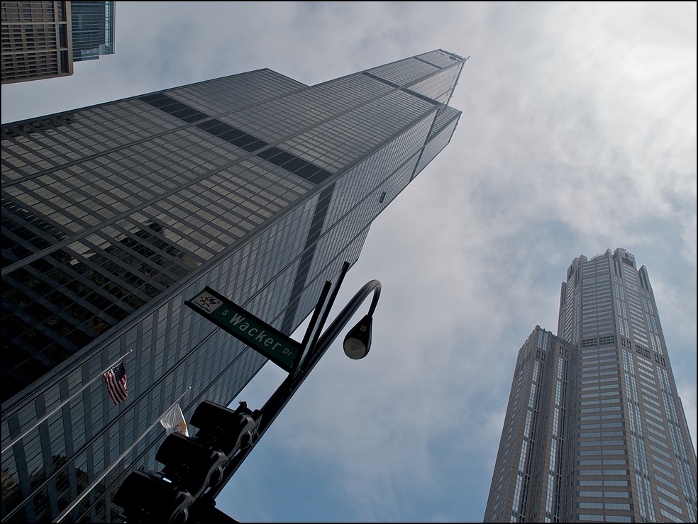 Willis Tower and 311 South Wacker Dr.