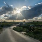 Willkomen am abendlichen Strand