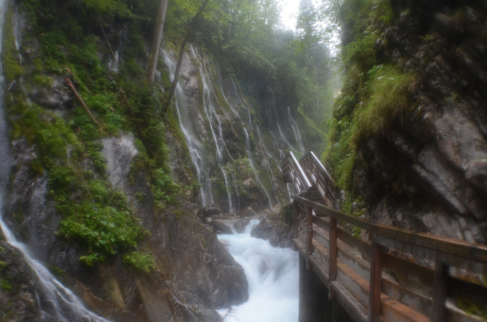 Wimbachklamm bei Regen