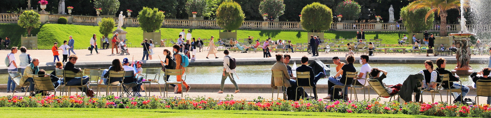 Wimmelbild: Sommer im Park