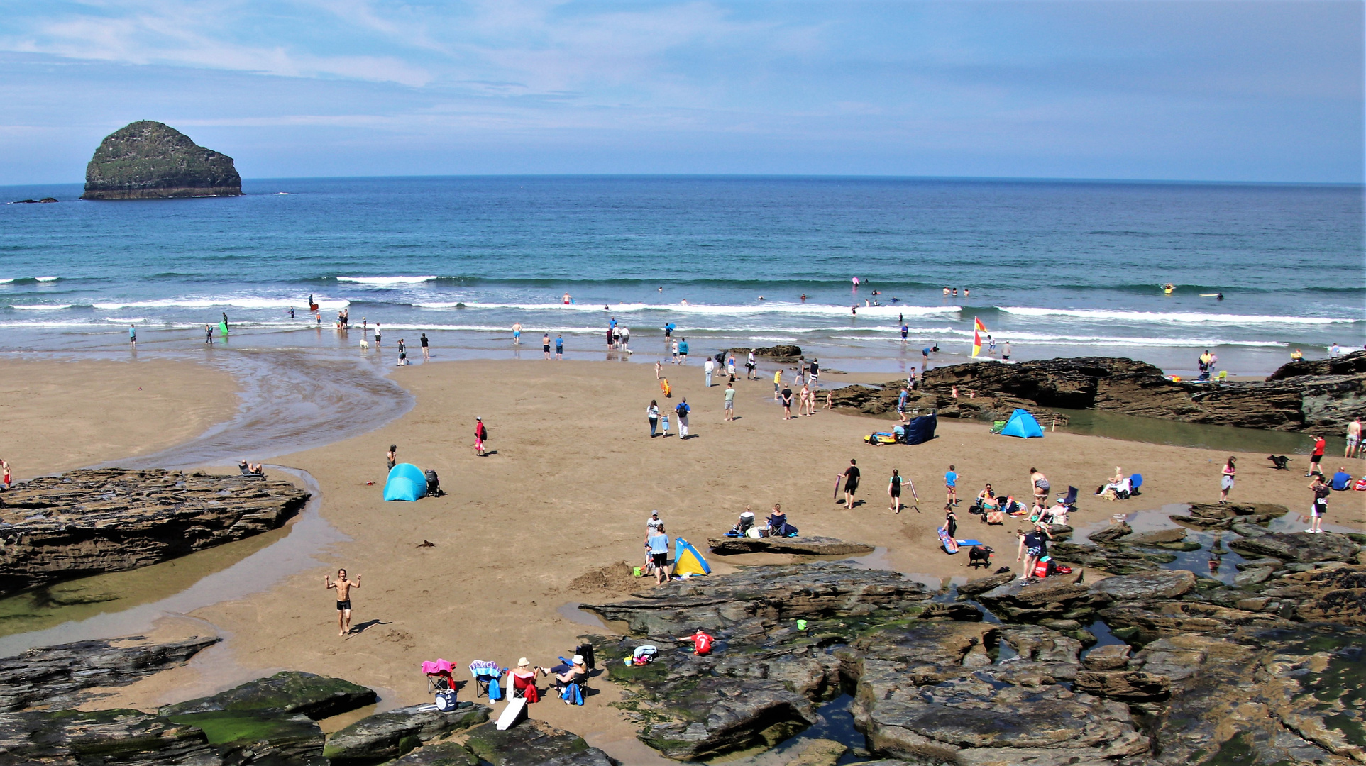 Wimmelbild: Strandszenen