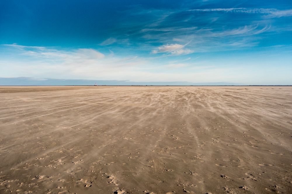 Wind am Strand von Sankt Peter Ording