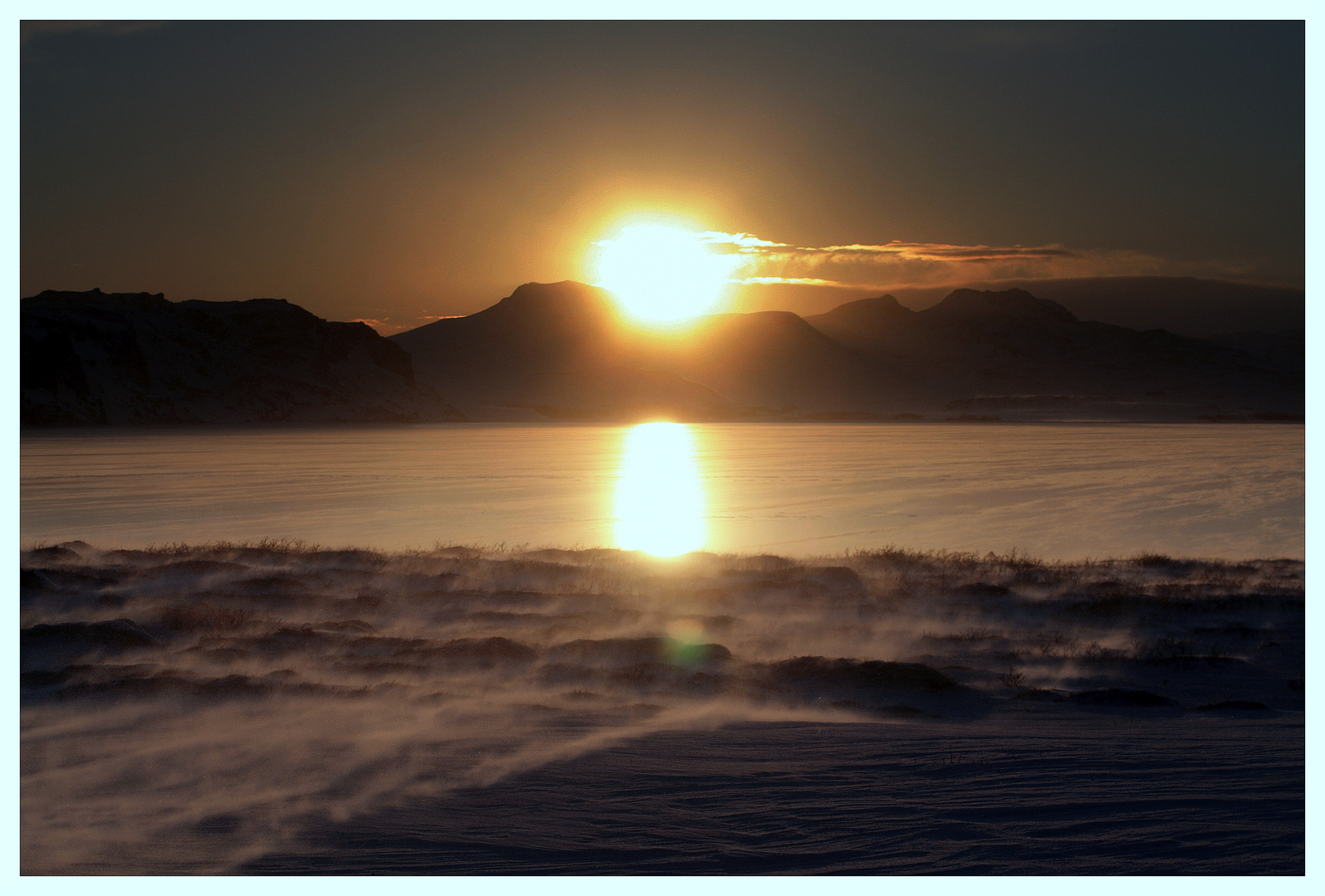 Wind and Ice, Winter at Lake Úlfljótsvatn