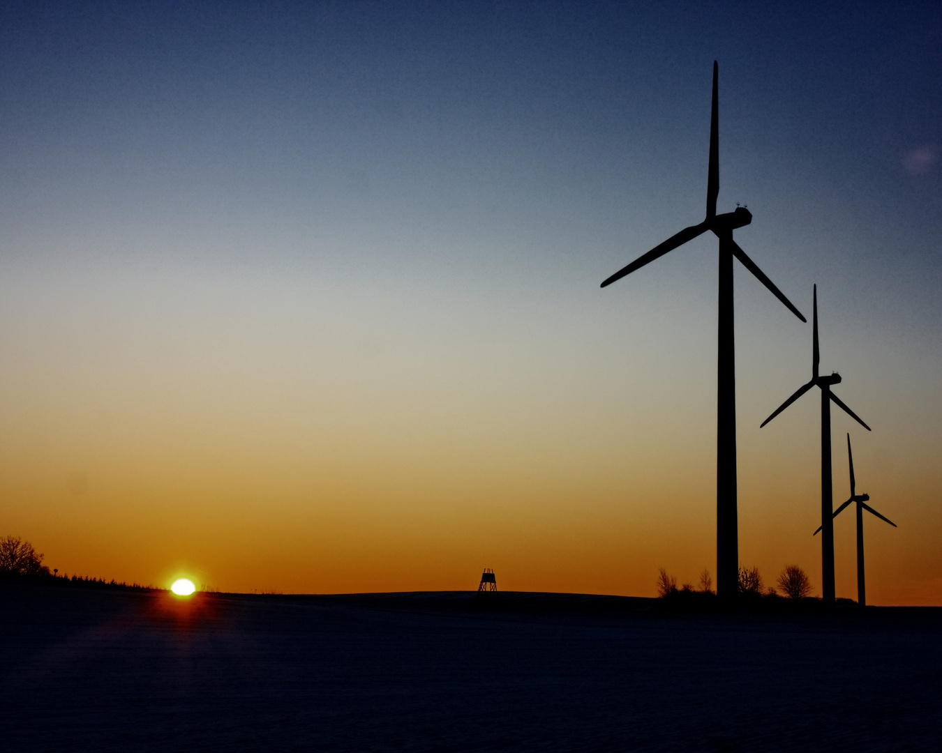 Wind im Sonnenaufgang