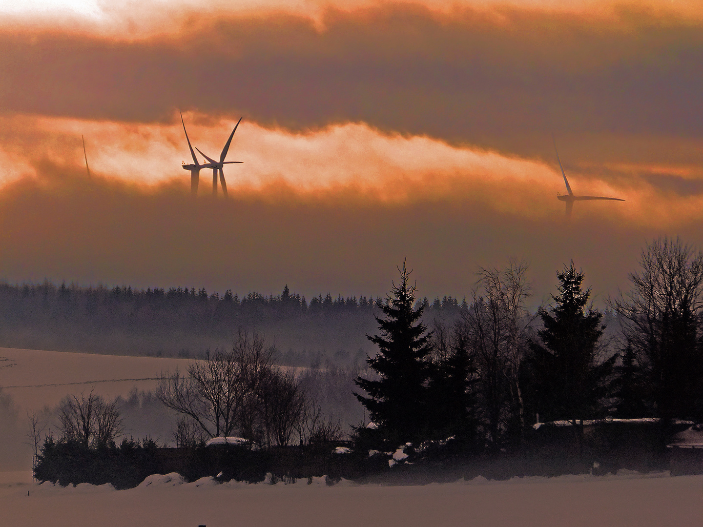 Wind in den Bergen