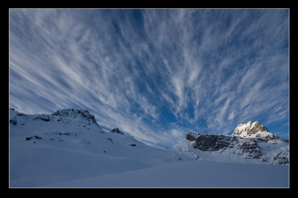 Wind in den Wolken