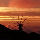 wind mill before sunset