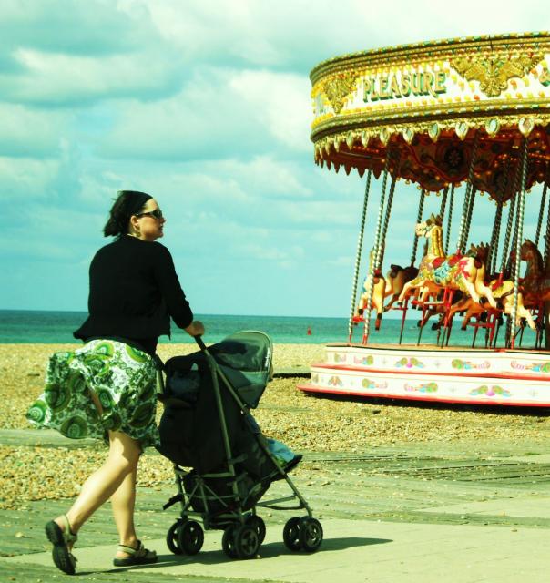 wind ..ocean..women - Brighton