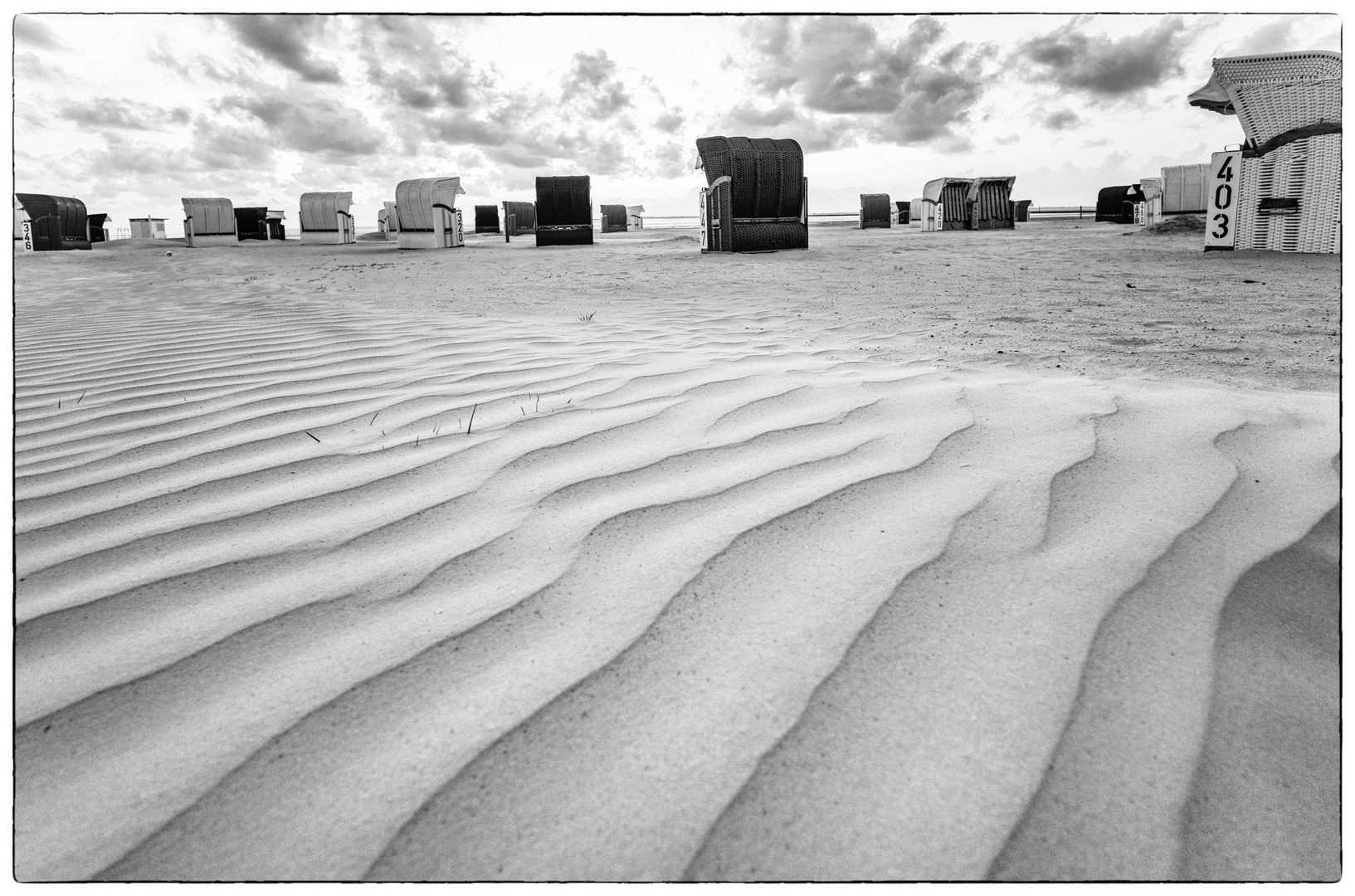 Wind, Sand, Strandkörbe