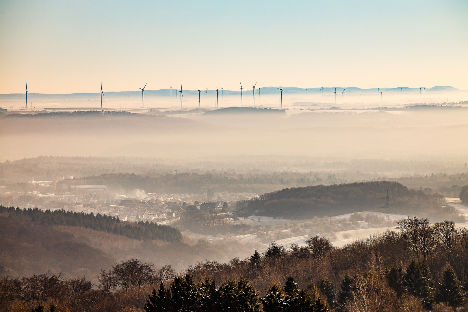 Wind-Spargel-Landschaft