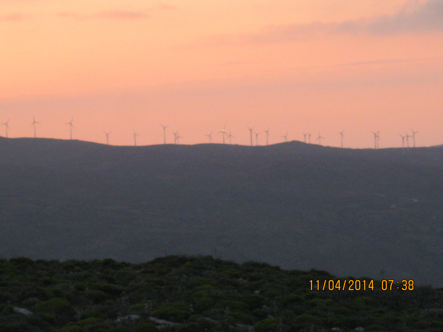 Wind Turbine Sunset