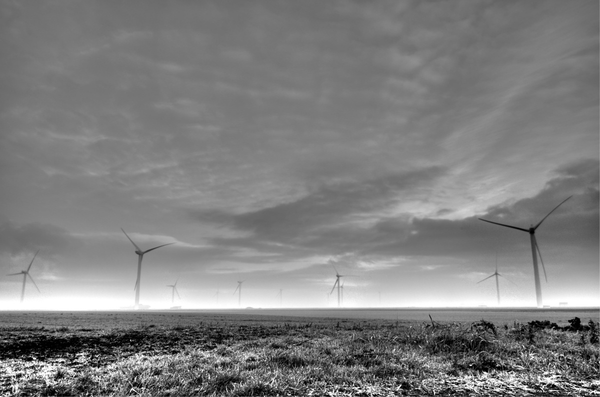 Wind Turbines Into Infinity