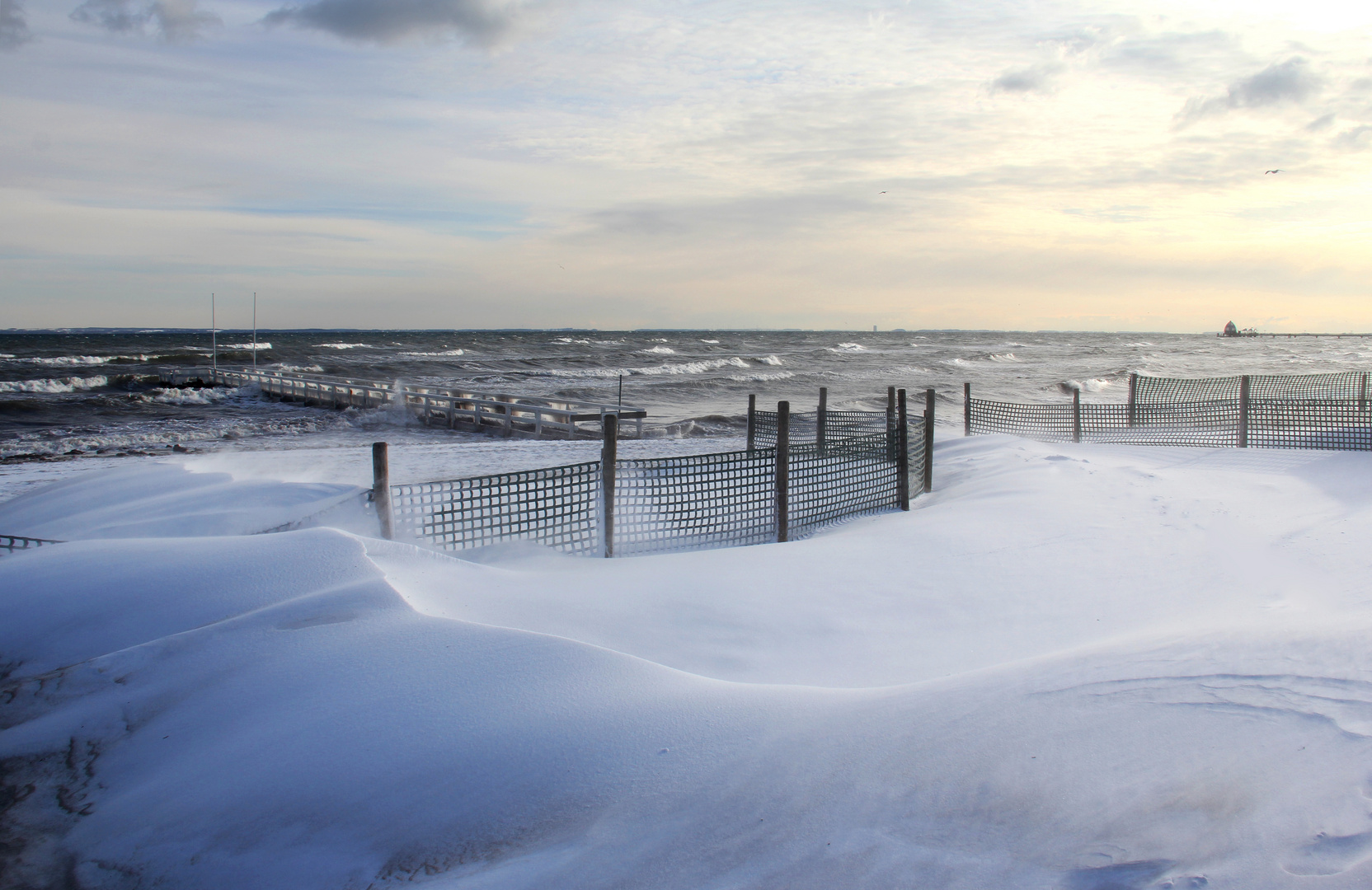 Wind und Schnee