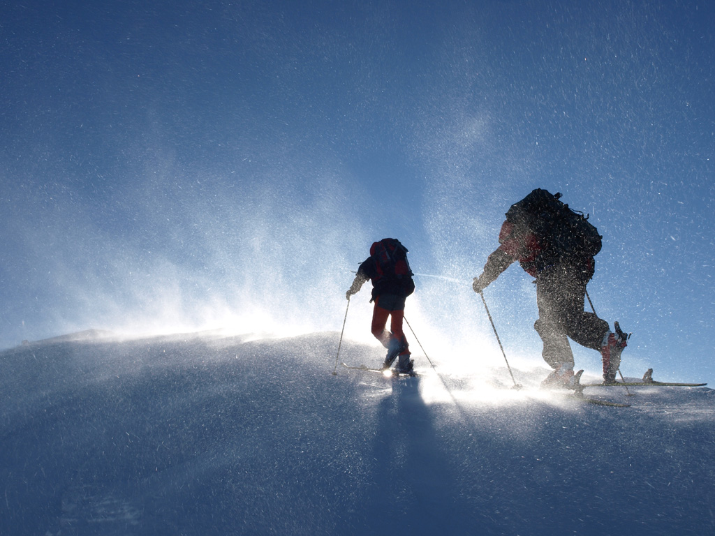 Wind und schnee