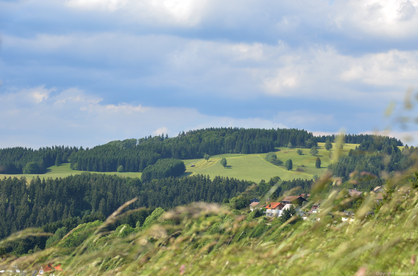 Wind und Sonne von links...