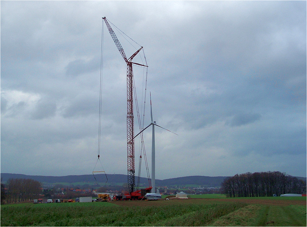 Windanlage Aufbau in Löhne