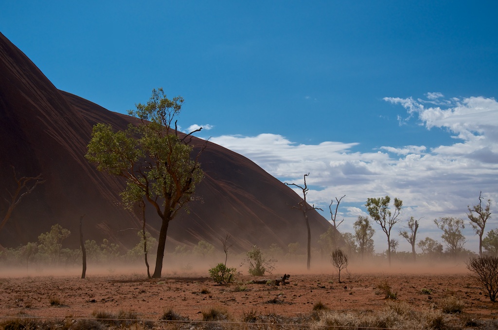 Windböe Uluru