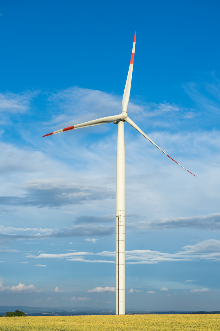 Windenergieanlage bei Mißlareuth im Vogtland