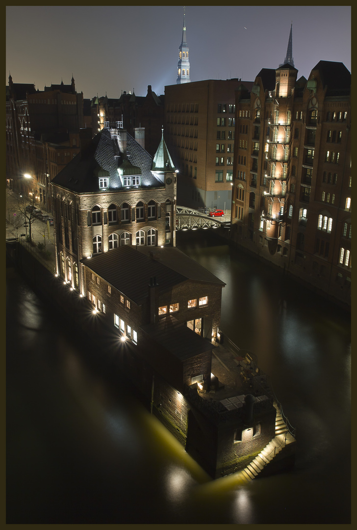 Windenwärterhäuschen in der Speicherstadt der schönsten Stadt der Welt