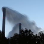 Windfahnen am Kraftwerk