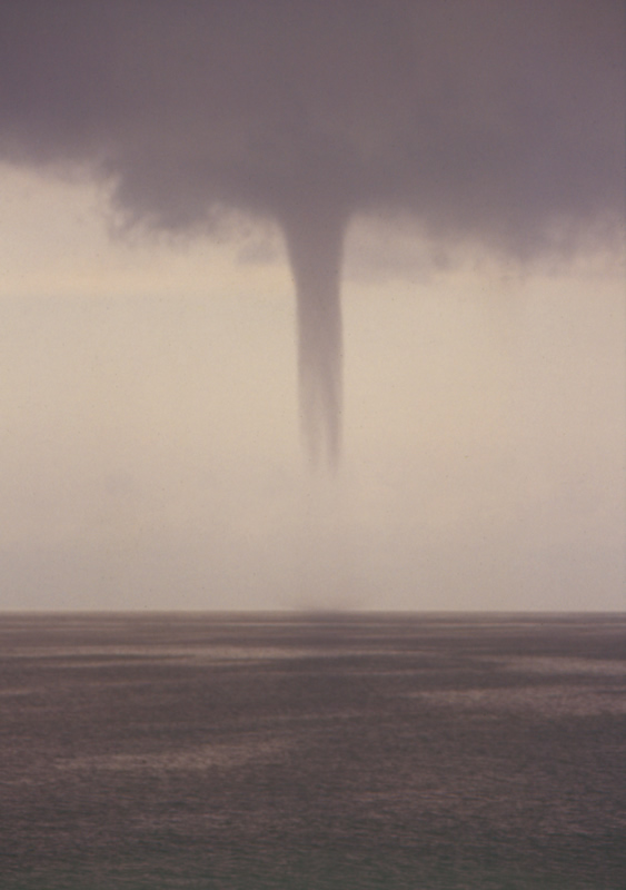 Windhose auf dem Ozean (Malakka-Straße) 1981