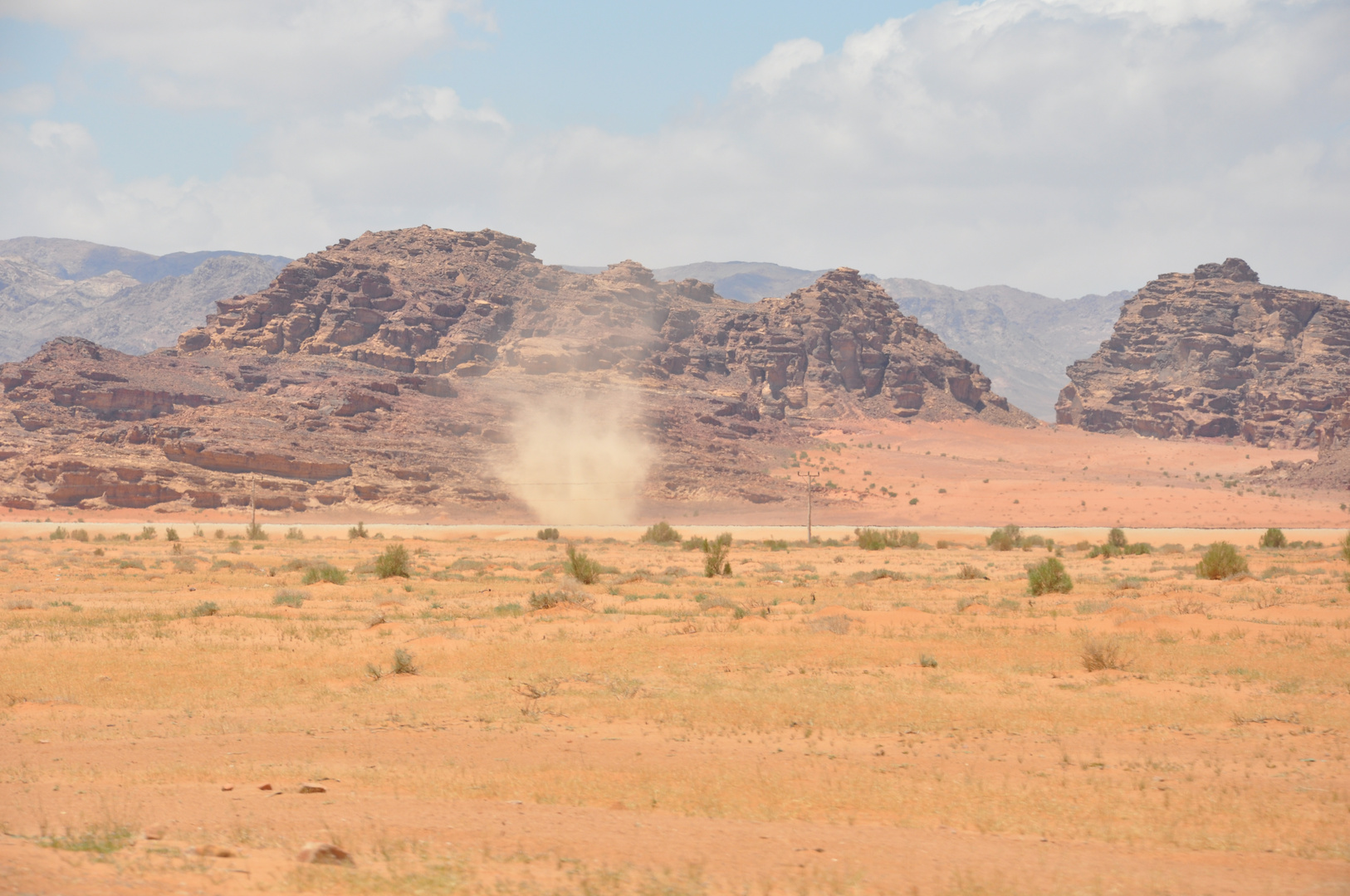 Windhose im Wadi Rum