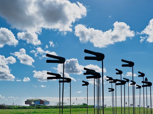 Windhosen am Meer (Husum)