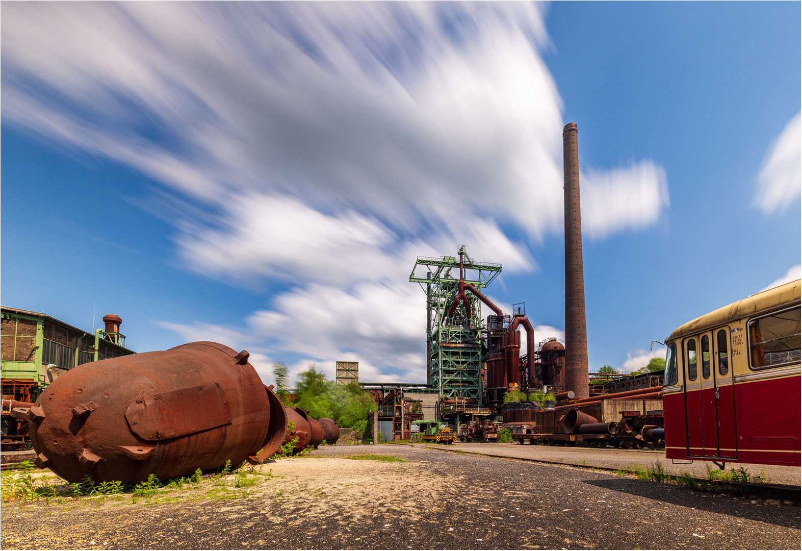 windige und farbige Industriekultur