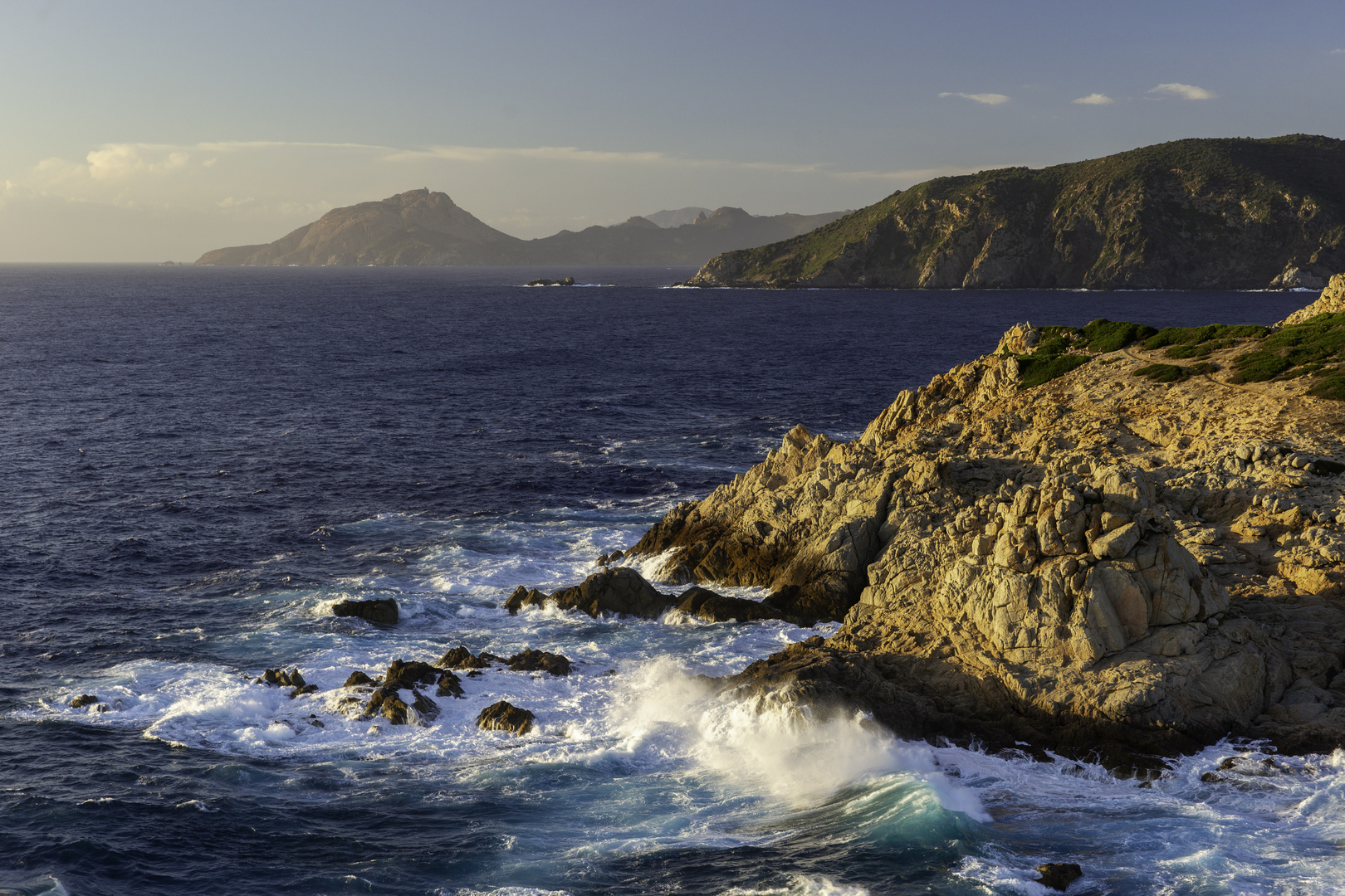 Windiger Abend auf Korsika