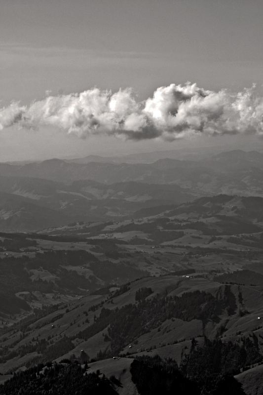 Windiger Ausblick vom Säntis