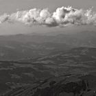 Windiger Ausblick vom Säntis